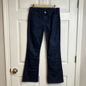 Joe's Jeans Visionaire Mid-Rise Dark Wash Flare Jeans Women's Size 28 Stretch